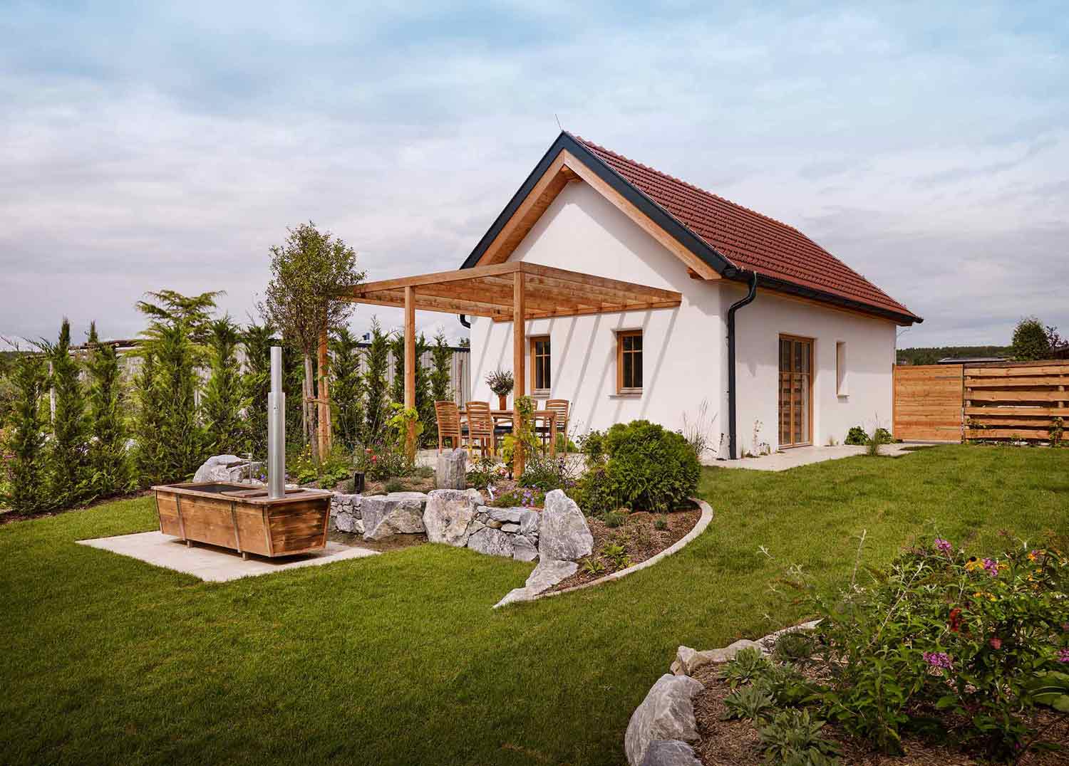 Feuerwasser Chalet mit Outdoor Wanne Special Edition